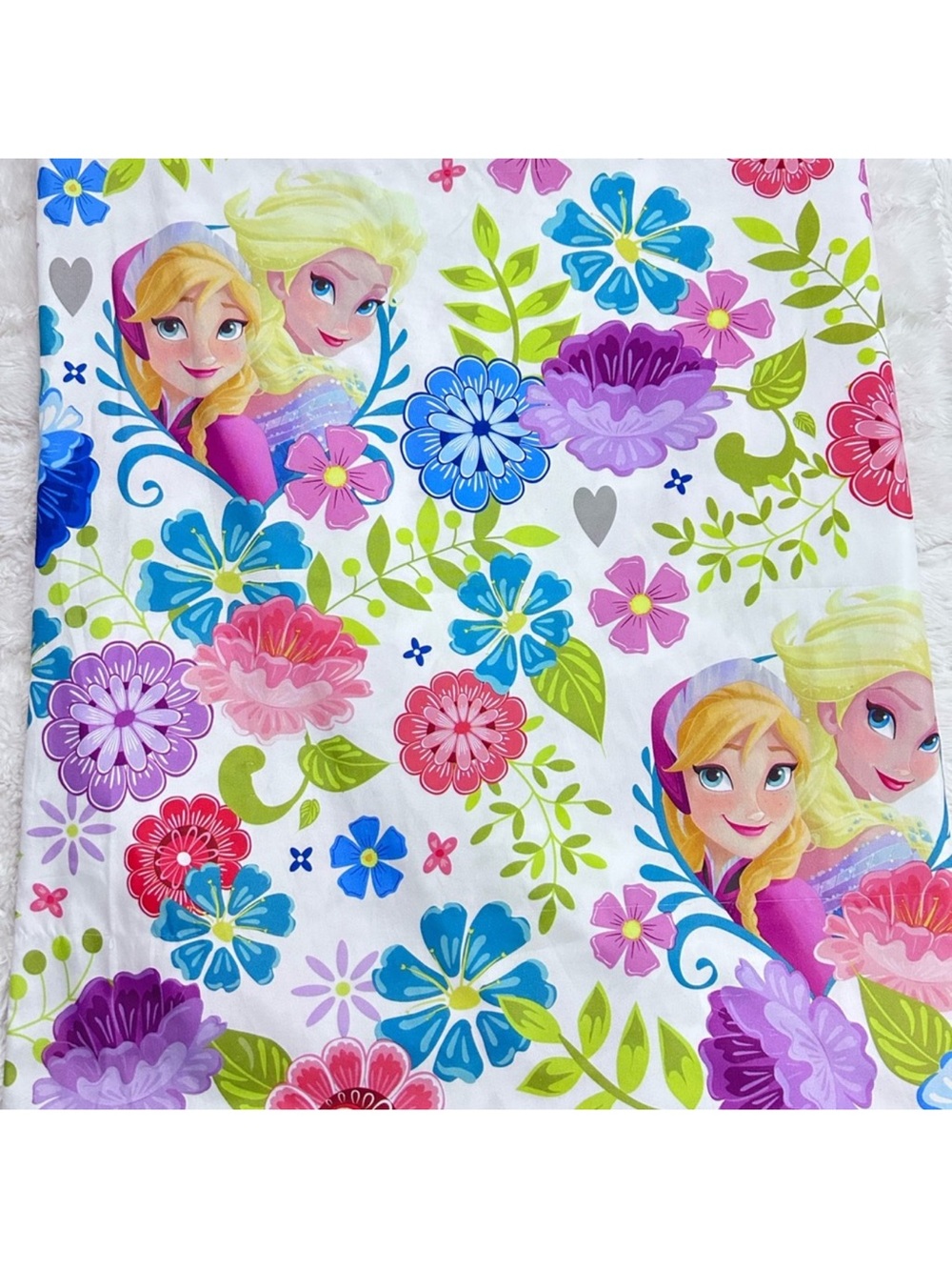 DISNEY Frozen Twin Top Sheet & Standard Pillow Case Set 2pc Elsa Anna